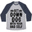 Virgin Teez  Baseball Tee Unisex Tri-Blend Baseball Tee / small / Athletic Gray / Navy GET DOWN DOG WITH YOUR BAD SELF UNISEX TRI-BLEND BASEBALL TEE
