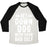 Virgin Teez  Baseball Tee Unisex Tri-Blend Baseball Tee / small / Oatmeal / Black GET DOWN DOG WITH YOUR BAD SELF UNISEX TRI-BLEND BASEBALL TEE