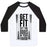 Virgin Teez  Baseball Tee Unisex Classic Baseball Tee / x-small / White/Black GET FIT SET THE ODDS IN YOUR FAVOR UNISEX CLASSIC BASEBALL TEE