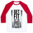 Virgin Teez  Baseball Tee Unisex Classic Baseball Tee / x-small / White/Red GET FIT SET THE ODDS IN YOUR FAVOR UNISEX CLASSIC BASEBALL TEE
