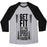 Virgin Teez  Baseball Tee Unisex Tri-Blend Baseball Tee / small / Athletic Gray / Black GET FIT SET THE ODDS IN YOUR FAVOR UNISEX TRI-BLEND BASEBALL TEE