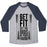 Virgin Teez  Baseball Tee Unisex Tri-Blend Baseball Tee / small / Athletic Gray / Navy GET FIT SET THE ODDS IN YOUR FAVOR UNISEX TRI-BLEND BASEBALL TEE