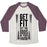 Virgin Teez  Baseball Tee Unisex Tri-Blend Baseball Tee / small / Oatmeal / Maroon GET FIT SET THE ODDS IN YOUR FAVOR UNISEX TRI-BLEND BASEBALL TEE