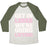 Virgin Teez  Baseball Tee Unisex Tri-Blend Baseball Tee / small / Oatmeal / Moss GET IN LOSER WE'RE GOING LIFTING PARODY WHITE PRINT UNISEX TRI-BLEND BASEBALL TEE
