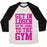 Virgin Teez  Baseball Tee Unisex Tri-Blend Baseball Tee / small / Oatmeal / Black GET IN LOSER WE'RE GOING TO THE GYM UNISEX TRI-BLEND BASEBALL TEE
