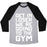 Virgin Teez  Baseball Tee Unisex Tri-Blend Baseball Tee / small / Athletic Gray / Black GET IN LOSER WE'RE GOING TO THE GYM UNISEX TRI-BLEND BASEBALL TEE