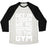 Virgin Teez  Baseball Tee Unisex Tri-Blend Baseball Tee / small / Oatmeal / Black GET IN LOSER WE'RE GOING TO THE GYM UNISEX TRI-BLEND BASEBALL TEE