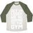 Virgin Teez  Baseball Tee Unisex Tri-Blend Baseball Tee / small / Oatmeal / Moss GET IN LOSER WE'RE GOING TO THE GYM UNISEX TRI-BLEND BASEBALL TEE