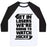 Virgin Teez  Baseball Tee Unisex Classic Baseball Tee / x-small / White/Black GET IN LOSERS WE'RE GOING TO WATCH HOCKEY UNISEX CLASSIC BASEBALL TEE