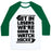 Virgin Teez  Baseball Tee Unisex Classic Baseball Tee / x-small / White/Dark Green GET IN LOSERS WE'RE GOING TO WATCH HOCKEY UNISEX CLASSIC BASEBALL TEE