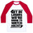 Virgin Teez  Baseball Tee Unisex Classic Baseball Tee / x-small / White/Red GET IN LOSERS WE'RE GOING TO WATCH HOCKEY UNISEX CLASSIC BASEBALL TEE