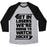 Virgin Teez  Baseball Tee Unisex Tri-Blend Baseball Tee / small / Athletic Gray / Black GET IN LOSERS WE'RE GOING TO WATCH HOCKEY UNISEX TRI-BLEND BASEBALL TEE