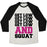 Virgin Teez  Baseball Tee Unisex Tri-Blend Baseball Tee / small / Oatmeal / Black GET LOW GET LOW SQUAT UNISEX TRI-BLEND BASEBALL TEE