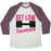 Virgin Teez  Baseball Tee Unisex Tri-Blend Baseball Tee / small / Oatmeal / Maroon GET LOW SQUATIANA PARODY UNISEX TRI-BLEND BASEBALL TEE