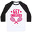 Virgin Teez  Baseball Tee Unisex Classic Baseball Tee / x-small / White/Black GET SMASHED UNISEX CLASSIC BASEBALL TEE