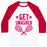 Virgin Teez  Baseball Tee Unisex Classic Baseball Tee / x-small / White/Red GET SMASHED UNISEX CLASSIC BASEBALL TEE