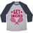Virgin Teez  Baseball Tee Unisex Tri-Blend Baseball Tee / small / Athletic Gray / Navy GET SMASHED UNISEX TRI-BLEND BASEBALL TEE
