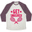 Virgin Teez  Baseball Tee Unisex Tri-Blend Baseball Tee / small / Oatmeal / Maroon GET SMASHED UNISEX TRI-BLEND BASEBALL TEE