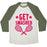 Virgin Teez  Baseball Tee Unisex Tri-Blend Baseball Tee / small / Oatmeal / Moss GET SMASHED UNISEX TRI-BLEND BASEBALL TEE