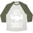 Virgin Teez  Baseball Tee Unisex Tri-Blend Baseball Tee / small / Oatmeal / Moss GET SWOLE UNISEX TRI-BLEND BASEBALL TEE