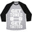 Virgin Teez  Baseball Tee Unisex Tri-Blend Baseball Tee / small / Athletic Gray / Black GET TONED GET TATTED UNISEX TRI-BLEND BASEBALL TEE