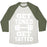Virgin Teez  Baseball Tee Unisex Tri-Blend Baseball Tee / small / Oatmeal / Moss GET TONED GET TATTED UNISEX TRI-BLEND BASEBALL TEE