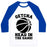 Virgin Teez  Baseball Tee Unisex Classic Baseball Tee / x-small / White/Blue GETCHA HEAD IN THE GAME! UNISEX CLASSIC BASEBALL TEE