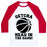Virgin Teez  Baseball Tee Unisex Classic Baseball Tee / x-small / White/Red GETCHA HEAD IN THE GAME! UNISEX CLASSIC BASEBALL TEE