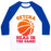 Virgin Teez  Baseball Tee Unisex Classic Baseball Tee / x-small / White/Blue GETCHA HEAD IN THE GAME! UNISEX CLASSIC BASEBALL TEE