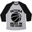 Virgin Teez  Baseball Tee Unisex Tri-Blend Baseball Tee / small / Athletic Gray / Black GETCHA HEAD IN THE GAME! UNISEX TRI-BLEND BASEBALL TEE