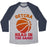 Virgin Teez  Baseball Tee Unisex Tri-Blend Baseball Tee / small / Athletic Gray / Navy GETCHA HEAD IN THE GAME! UNISEX TRI-BLEND BASEBALL TEE