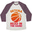 Virgin Teez  Baseball Tee Unisex Tri-Blend Baseball Tee / small / Oatmeal / Maroon GETCHA HEAD IN THE GAME! UNISEX TRI-BLEND BASEBALL TEE
