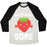 Virgin Teez  Baseball Tee Unisex Tri-Blend Baseball Tee / small / Oatmeal / Black GETTIN' BERRY SORE UNISEX TRI-BLEND BASEBALL TEE