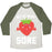 Virgin Teez  Baseball Tee Unisex Tri-Blend Baseball Tee / small / Oatmeal / Moss GETTIN' BERRY SORE UNISEX TRI-BLEND BASEBALL TEE