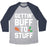 Virgin Teez  Baseball Tee Unisex Tri-Blend Baseball Tee / small / Athletic Gray / Navy GETTIN' BUFF TO STUFF UNISEX TRI-BLEND BASEBALL TEE