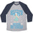 Virgin Teez  Baseball Tee Unisex Tri-Blend Baseball Tee / small / Athletic Gray / Navy GETTIN SWOLE NEVER BOTHERED ME ANYWAY UNISEX TRI-BLEND BASEBALL TEE