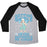 Virgin Teez  Baseball Tee Unisex Tri-Blend Baseball Tee / small / Athletic Gray / Black GETTIN SWOLE NEVER BOTHERED ME ANYWAY UNISEX TRI-BLEND BASEBALL TEE