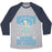 Virgin Teez  Baseball Tee Unisex Tri-Blend Baseball Tee / small / Athletic Gray / Navy GETTIN SWOLE NEVER BOTHERED ME ANYWAY UNISEX TRI-BLEND BASEBALL TEE