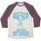 Virgin Teez  Baseball Tee Unisex Tri-Blend Baseball Tee / small / Oatmeal / Maroon GETTIN SWOLE NEVER BOTHERED ME ANYWAY UNISEX TRI-BLEND BASEBALL TEE