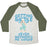 Virgin Teez  Baseball Tee Unisex Tri-Blend Baseball Tee / small / Oatmeal / Moss GETTIN SWOLE NEVER BOTHERED ME ANYWAY UNISEX TRI-BLEND BASEBALL TEE