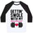 Virgin Teez  Baseball Tee Unisex Classic Baseball Tee / x-small / White/Black GETTIN' SWOLE WITH MY SWEETHEART UNISEX CLASSIC BASEBALL TEE