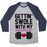 Virgin Teez  Baseball Tee Unisex Tri-Blend Baseball Tee / small / Athletic Gray / Navy GETTIN' SWOLE WITH MY SWEETHEART UNISEX TRI-BLEND BASEBALL TEE