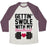 Virgin Teez  Baseball Tee Unisex Tri-Blend Baseball Tee / small / Oatmeal / Maroon GETTIN' SWOLE WITH MY SWEETHEART UNISEX TRI-BLEND BASEBALL TEE