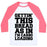 Virgin Teez  Baseball Tee Unisex Classic Baseball Tee / x-small / White/Neon Pink GETTIN' THIS BREAD AS IN I'M CARBO LOADING UNISEX CLASSIC BASEBALL TEE