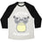 Virgin Teez  Baseball Tee Unisex Tri-Blend Baseball Tee / small / Oatmeal / Black GETTIN' TOTOTONED UNISEX TRI-BLEND BASEBALL TEE