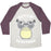 Virgin Teez  Baseball Tee Unisex Tri-Blend Baseball Tee / small / Oatmeal / Maroon GETTIN' TOTOTONED UNISEX TRI-BLEND BASEBALL TEE