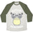 Virgin Teez  Baseball Tee Unisex Tri-Blend Baseball Tee / small / Oatmeal / Moss GETTIN' TOTOTONED UNISEX TRI-BLEND BASEBALL TEE