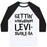 Virgin Teez  Baseball Tee Unisex Classic Baseball Tee / x-small / White/Black GETTIN' WINGARDIUM LEVI-SWOLE-SA PARODY UNISEX CLASSIC BASEBALL TEE