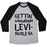 Virgin Teez  Baseball Tee Unisex Tri-Blend Baseball Tee / small / Athletic Gray / Black GETTIN' WINGARDIUM LEVI-SWOLE-SA PARODY UNISEX TRI-BLEND BASEBALL TEE