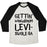 Virgin Teez  Baseball Tee Unisex Tri-Blend Baseball Tee / small / Oatmeal / Black GETTIN' WINGARDIUM LEVI-SWOLE-SA PARODY UNISEX TRI-BLEND BASEBALL TEE